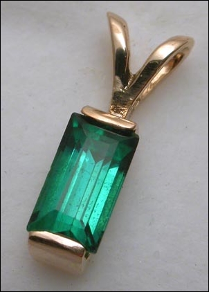 BLUE-GREEN TOURMALINE/14K GOLD PENDANT – (AFRICA) 